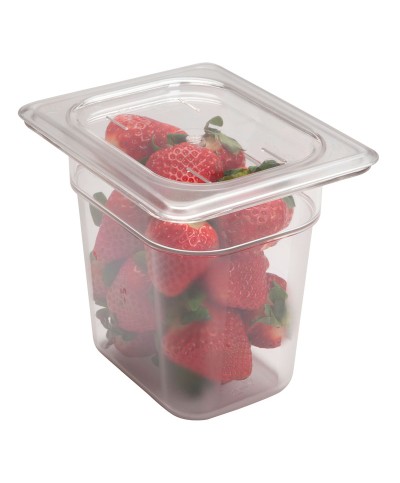 Cambro - 80CWC-135 / Tapa plana de policarbonato GN 1/8- (16,2 x 13,2 x 15 cm)