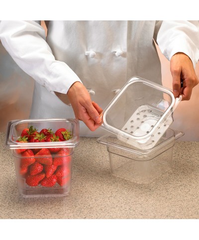 Cambro - 65CLRCW-135 / Recipiente colador de policarbonato GN 1/6 - (16,2 x 17,6 x 12,7 cm)