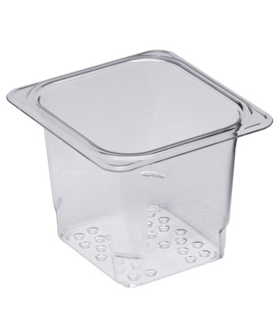 Cambro - 65CLRCW-135 / Recipiente colador de policarbonato GN 1/6 - (16,2 x 17,6 x 12,7 cm)