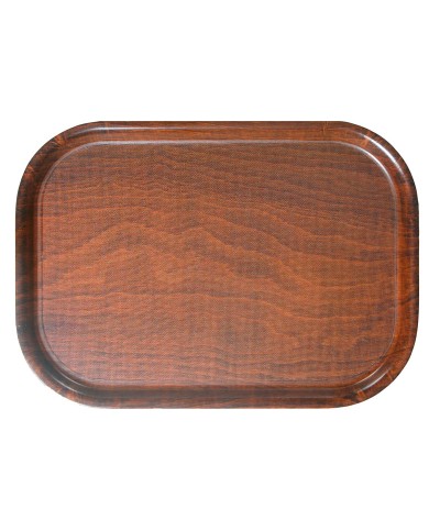 Bandeja rectangular madera de haya de superficie antideslizante 45 x 32 cm