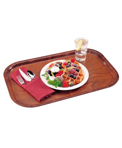 Bandeja rectangular madera de haya de superficie antideslizante 45 x 32 cm