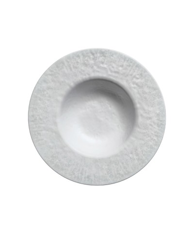 Adrier - RPWE232-BRU / Colección BRUMA - Plato redondo c/ala ancha - 23,2 cm x 5 cm alto