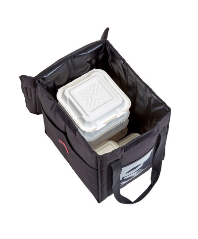 Cambro - GBD121515-110 / Bolsa de entrega y catering plegable de tamaño mediano - (30,5 x 38 x 38 cm)