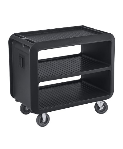 Cambro - SC337-110 / Carro de servicio PRO con 2 ruedas fijas y 2 giratorias con freno - (60,3 x 105,4 x 94,3 cm)