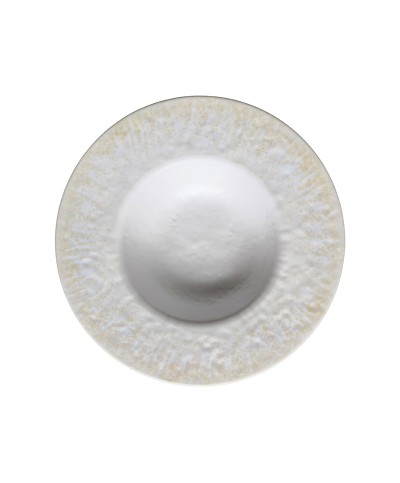 Adrier - RPWE232-GIN / Colección GINGER - Plato redondo c/ala ancha - 23,2 cm x 5 cm alto