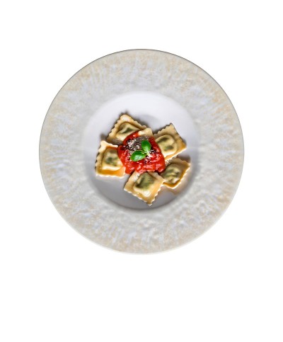 Adrier - RPWE232-GIN / Colección GINGER - Plato redondo c/ala ancha - 23,2 cm x 5 cm alto