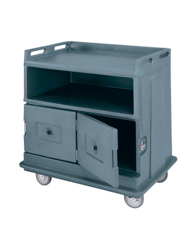 Cambro - MDC24F-191 / Carro para Servicio de Bebidas (mostrador liso sin relieve) con compartimentos inferiores Isotérmicos