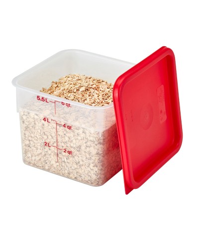 Cambro - 6SFSPP-190 / Recipiente cuadrado de polipropileno - (21,5 x 21,5 x 18,5 cm) - (5,7 litros)