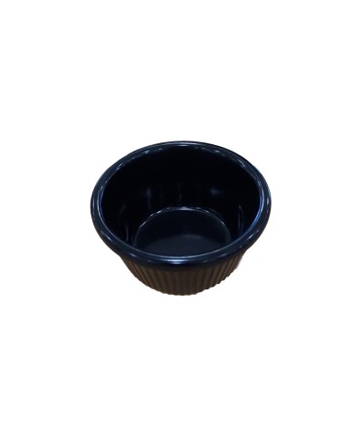 Adrier - MRF1-BK / Colección RAMEKINES - Ramekin acanalado 44 ml - 6.3 x 6.3 x 3.7 cm