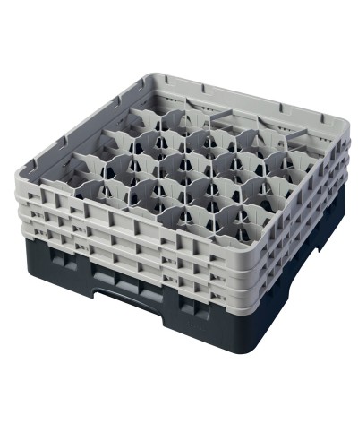 Cambro - 20S638-110 / Cesta de lavado (50 x 50 cm) para copas y vasos con 20 comp. 3 alt. - dia. máx. 9,84 cm alt. máx. 17,6 cm