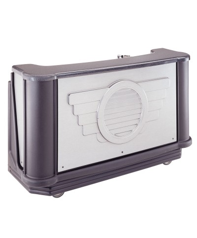 Bar portátil sistema completo con equipo post-mezcla y tanque de agua - Decorado Diseñador - 220 v. - 197,2 x 72,4 x 120,7 cm  