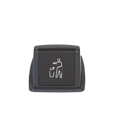 Probbax - PB-1081-GRY-LID / Tapa PUSH para cubos PB-1080 y PB-1090 - 34 x 47 x 22 cm