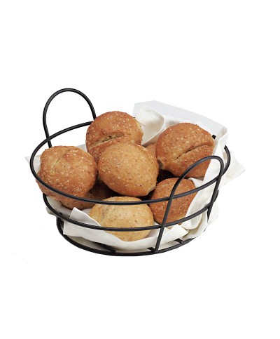 Cesta con dos asas Recubierta PVC - 13,6 cm Ø x 10,2 cm alto.