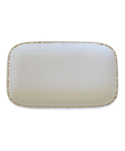 Adrier - MORP3019-BEI / Colección DUNE - Plato rectangular - 30,3 x 18,9 cm x 3 cm alto