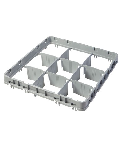 Cambro - 9E1-151 / Extensión inicial de 9 compartimentos (15 x 15 cm) para cestas de (50 x 50 cm)- (altura 5,1 cm)