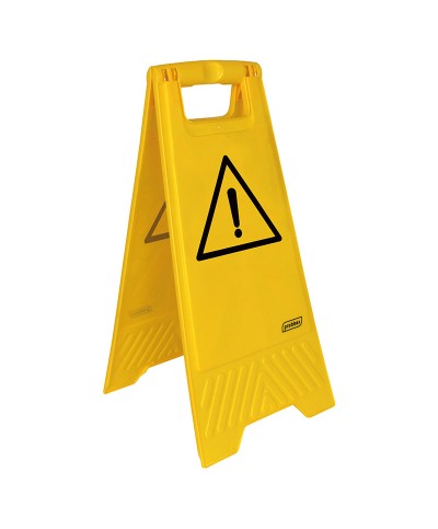 Probbax - FS-1016-YEL / Señal de suelo "PELIGRO" - 28 x 4 x 60 cm (Plegable para optimizar el espacio de almacenamiento)