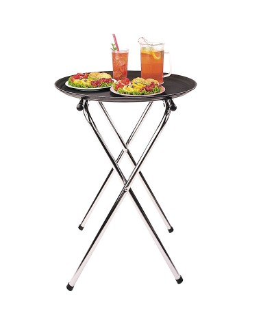 Soporte de tijera para bandejas cromado 75 cm