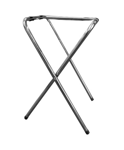 Soporte de tijera para bandejas cromado 75 cm