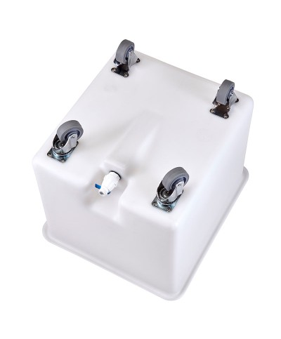 Cambro - CC32-148 / Carro para ingredientes y lavado de verduras con tapa recta y grifo - (121 litros) - (61 x 56 x 58,5 cm)