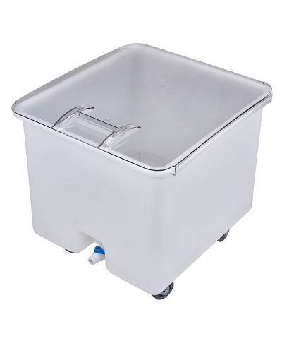 Cambro - CC32-148 / Carro para ingredientes y lavado de verduras con tapa recta y grifo - (121 litros) - (61 x 56 x 58,5 cm)