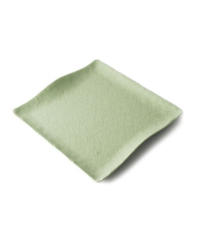 Adrier - SQP2828-AVC / Colección TERRAL - Plato cuadrado con borde ondeado - (28 x 28 x 2,5 cm)