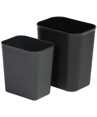 Probbax - FR-1002-BLA / Papelera de polipropilenos resistente a los golpes y el óxido - 24 x 17 x 26 cm - 6,6 L