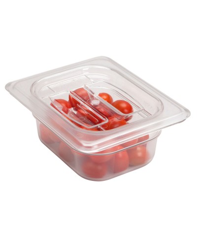 Cambro - 80CWCH-135 / Tapa con asa de policarbonato GN 1/8 - (16,2 x 13,2 cm)