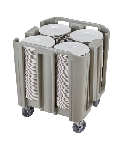Cambro - ADCSC-480 / Carro ajustable y compacto Serie S para platos con diámetro hasta 31,1 cm - (68,6 x 68,6 x 80,7 cm)