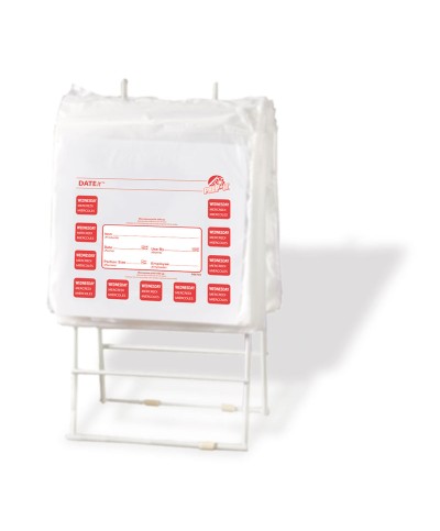 NCCO - SB6703 / Bolsa para almacenamiento de porciones con  etiqueta  "MIERCOLES" 2.000 Uds./paquete (165 x 175 mm)