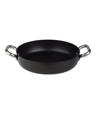 Cazuela de aluminio Alblack grosor 3 mm. - 32 cm. Ø x 6,5 cm. alt.