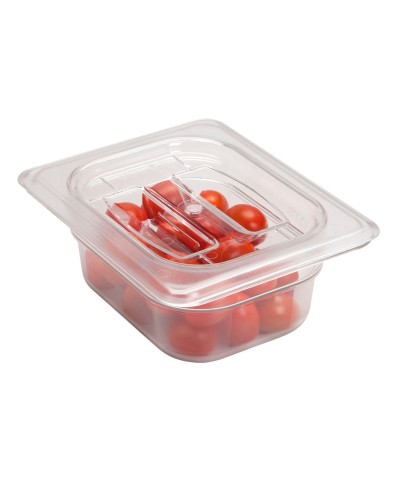 Cambro - 82CW-135 / Recipiente de policarbonato GN 1/8 - (16,2 x 13,2 x 6,5 cm) - (0,66 litros)