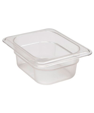 Cambro - 82CW-135 / Recipiente de policarbonato GN 1/8 - (16,2 x 13,2 x 6,5 cm) - (0,66 litros)