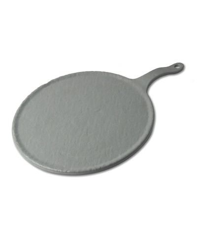 Adrier - RNDPH2738-GRY / Colección TERRAL - Tabla redonda grande - 27 cm Ø (+10 cm de asa)