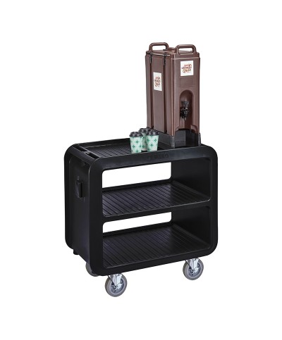 Cambro - SC230S-615 / Carro de Servicio robusto (4 ruedas giratorias con freno) - ( 95,3 x 55,9 x 94,6 cm) - Negro