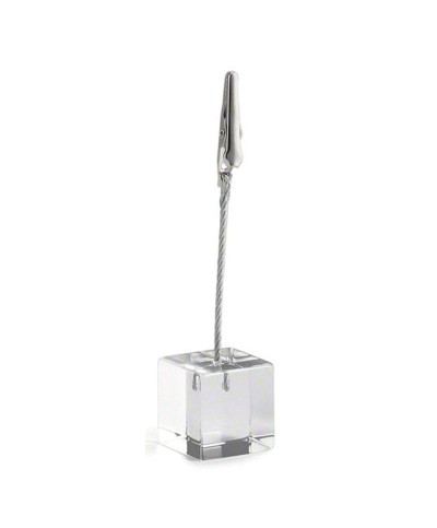 Tarjetero de acrílico triangular - 2,5 x 2,5 x 11 cm