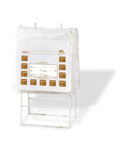 NCCO - SB6704 / Bolsa para almacenamiento de porciones con  etiqueta "JUEVES" 2.000 Uds./paquete (165 x 175 mm)