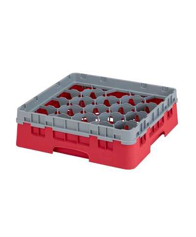 Cambro - 20S318-416 / Cesta de lavado (50 x 50 cm) para copas y vasos con 20 comp. 1 alt. - dia. máx. 9,84 cm alt. máx. 9,4 cm