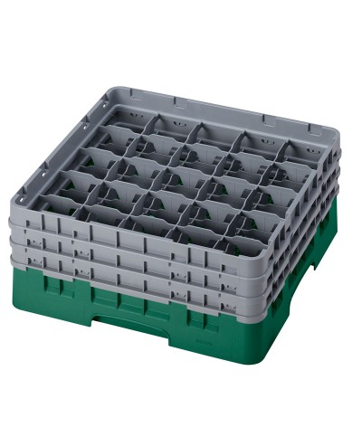 Cambro - 25S638-119 / Cesta de lavado (50 x 50 cm) copas y vasos con 25 comp. 3 alt. - dia. máx. 8,7 cm alt. máx. 17,6 cm