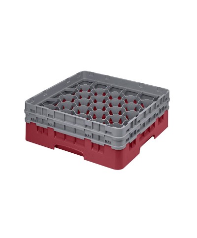 Cambro - 30S434-416 / Cesta de lavado (50 x 50 cm) copas y vasos con 30 comp. 2 alt. - dia. máx. 7,84 cm alt. máx. 13,5 cm