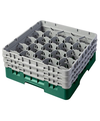 Cambro - 20S638-119 / Cesta de lavado (50 x 50 cm) para copas y vasos con 20 comp. 3 alt. - dia. máx. 9,84 cm alt. máx. 17,6 cm