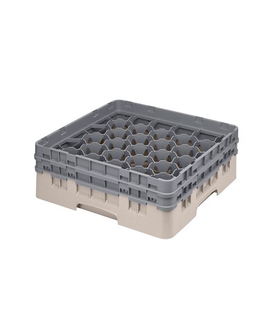 Cambro - 30S434-184 / Cesta de lavado (50 x 50 cm) copas y vasos con 30 comp. 2 alt. - dia. máx. 7,84 cm alt. máx. 13,5 cm