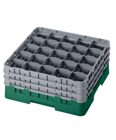 Cambro - 25S738-119 / Cesta de lavado (50 x 50 cm) copas y vasos con 25 comp. 3 alt. - dia. máx. 8,7 cm alt. máx. 20 cm