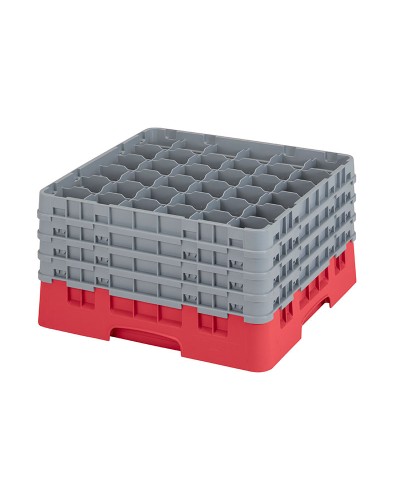 Cambro - 36S900-163 / Cesta de lavado (50 x 50 cm) copas y vasos con 36 comp. 4 alt. - dia. máx. 7,2 cm alt. máx. 24,1 cm