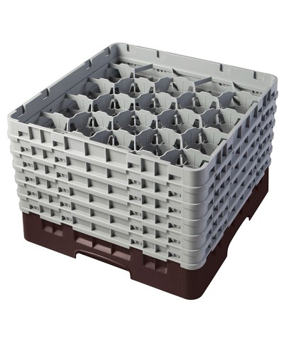 Cambro - 20S1114-167 / Cesta de lavado (50 x 50 cm) copas y vasos con 20 comp. 6 alt. - dia. máx. 9,84 cm alt. máx. 29,9 cm