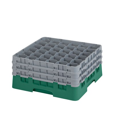 Cambro - 36S738-119 / Cesta de lavado (50 x 50 cm) copas y vasos con 36 comp. 3 alt. - dia. máx. 7,2 cm alt. máx. 20 cm