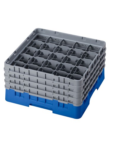 Cambro - 25S800-168 / Cesta de lavado (50 x 50 cm) copas y vasos con 25 comp. 4 alt. - dia. máx. 8,7 cm alt. máx. 21,7 cm