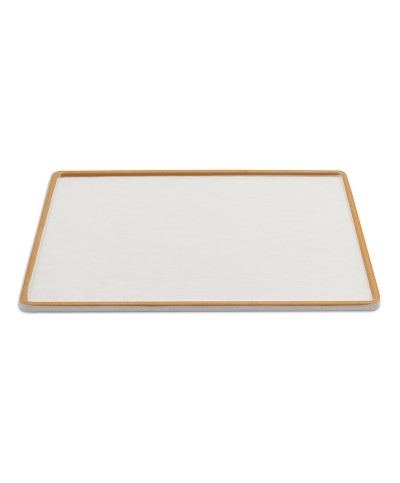 Adrier - TTRP3123-WO / Colección SUNRISE - Plato rectangular con borde decorado - 31 x 23 x 1,5 cm