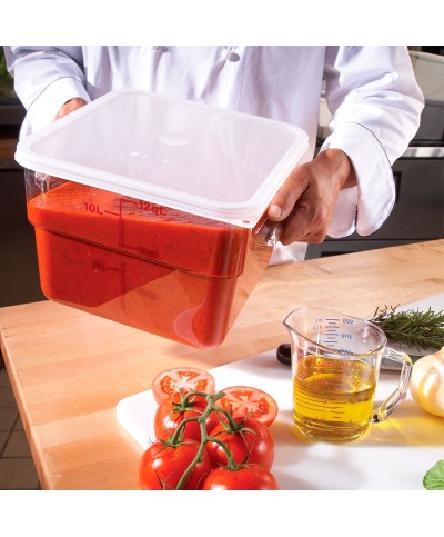 Cambro - 12SFSCW-135 / Recipiente cuadrado de policarbonato - (25,6 x 31 x 21 cm) - (11,4 litros)