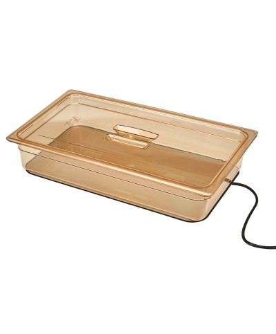 Cambro - CGH200WEU-486 / Placa calefactada Cam GoHeat - 200W, 220-240 voltios con corriente alterna - 49,5 x 28,5 x 1,2 cm