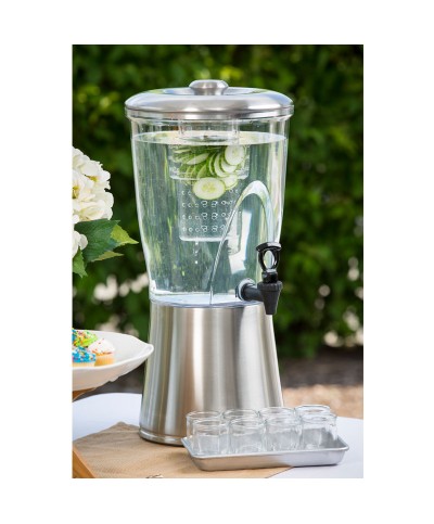 Dispensador acero y tritan 28,5 x 28,5 x 60 cm - 11,5 L Incluye Infusor